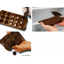 Best EASY CHOC Moule à Chocolat 12 Bonshommes - Silicone Spécial Chocolat