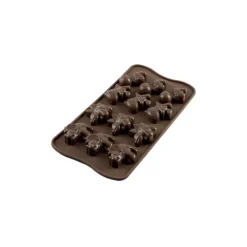 New EASY CHOC Moule à Chocolat 12 Dinosaures - Silicone Spécial Chocolat