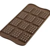 EASY CHOC Moule à Chocolat 12 Mini Tablettes - Silicone Spécial Chocolat