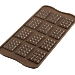 EASY CHOC Moule à Chocolat 12 Mini Tablettes - Silicone Spécial Chocolat