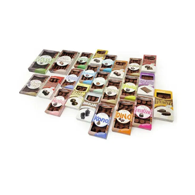 EASY CHOC Moule à Chocolat 12 Mini Tablettes - Silicone Spécial Chocolat