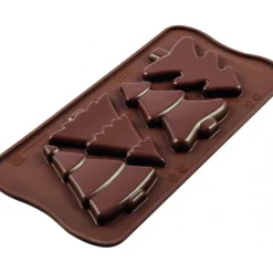 Outlet SILIKOMART Moule à Chocolat 4 Sapins Easy Choc - Silicone Spécial Chocolat