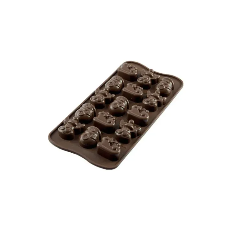 Best SILIKOMART Moule à Chocolat 15 Sujets Noël Easy Choc - Silicone Spécial Chocolat