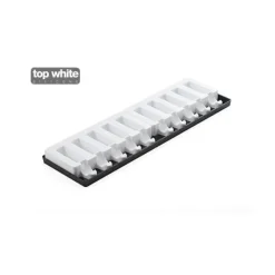 Hot SILIKOMART Moule à glace silicone 10 barres rectangles avec bâtonnets