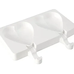 SILIKOMART Moule à Glace Silicone 2 Mini Coeur avec bâtonnets