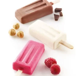 Best SILIKOMART Moule à Glace Silicone 4 Mini Vintage avec bâtonnets