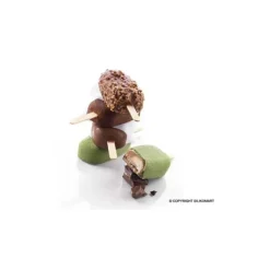 Discount SILIKOMART Moule à Glace Silicone 4 Mini Esquimaux avec bâtonnets