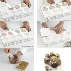 Online SILIKOMART Moule à glace silicone Patte 8 empreintes avec bâtonnets