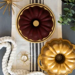 Hot NORDIC WARE Moule à Gâteau Bundt Anniversaire Gold 2,5 L