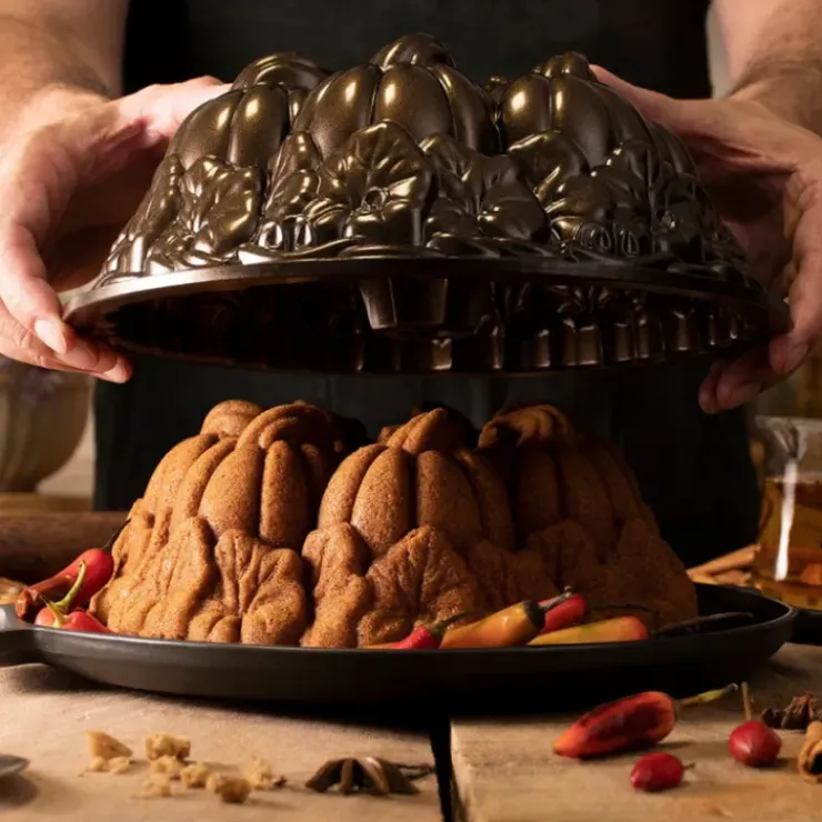 Outlet NORDIC WARE Moule à Gâteau Bundt Citrouille Bronze