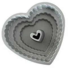 Hot NORDIC WARE Moule à Gâteau Bundt Cœur 3 Étages Toffee