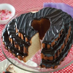 Hot NORDIC WARE Moule à Gâteau Bundt Cœur 3 Étages Toffee