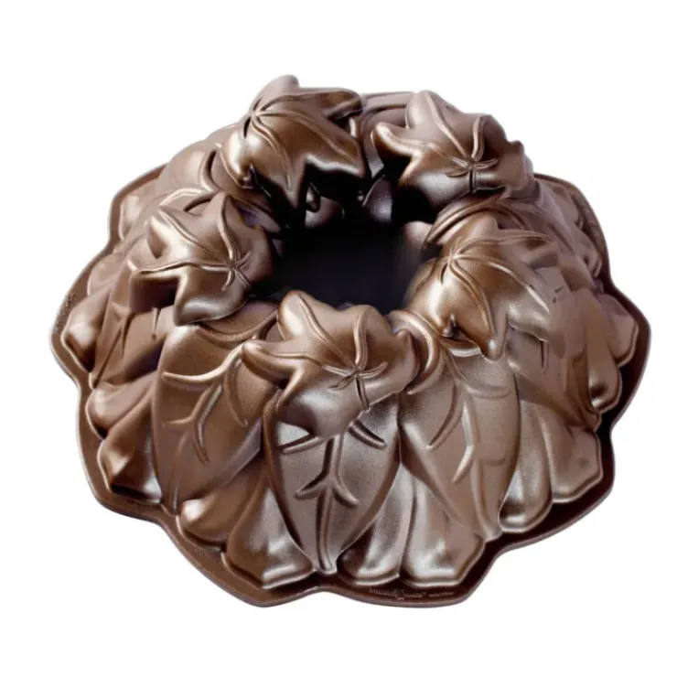 Discount NORDIC WARE Moule à Gâteau Bundt Feuilles d'Automne Bronze