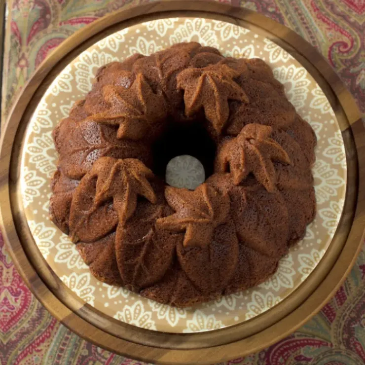 Discount NORDIC WARE Moule à Gâteau Bundt Feuilles d'Automne Bronze