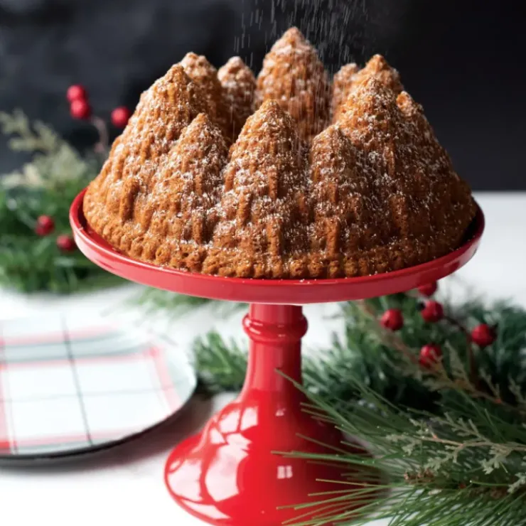 Online NORDIC WARE Moule à Gâteau Bundt Forêt de Sapins Silver