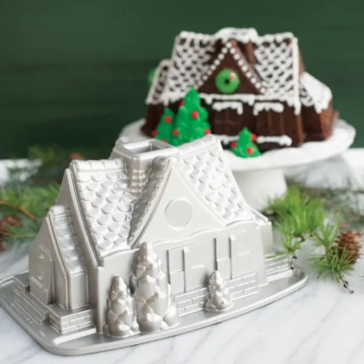 Clearance NORDIC WARE Moule à Gâteau Bundt Maison Silver