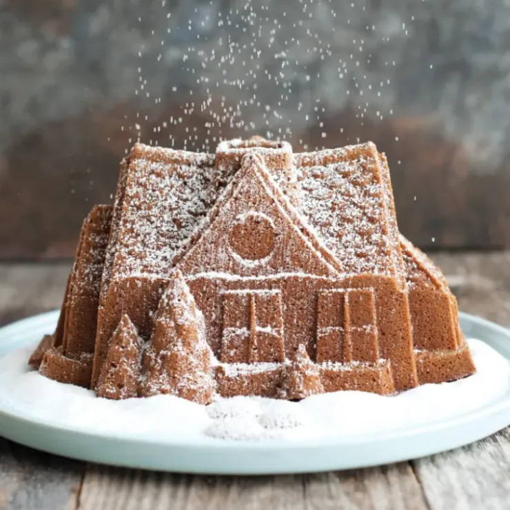 Clearance NORDIC WARE Moule à Gâteau Bundt Maison Silver