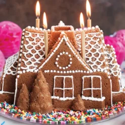 Clearance NORDIC WARE Moule à Gâteau Bundt Maison Silver