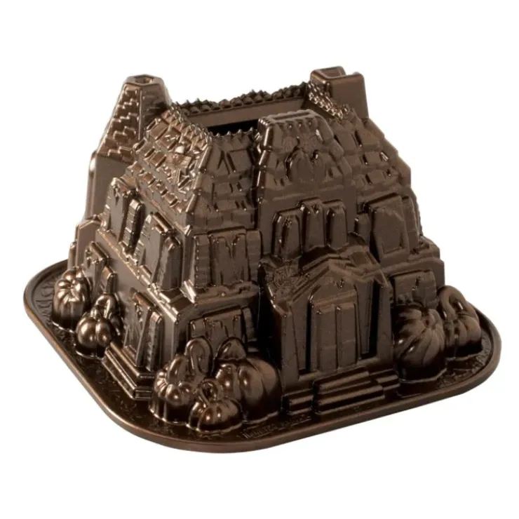 Sale NORDIC WARE Moule à Gâteau Bundt Maison Hantée Bronze