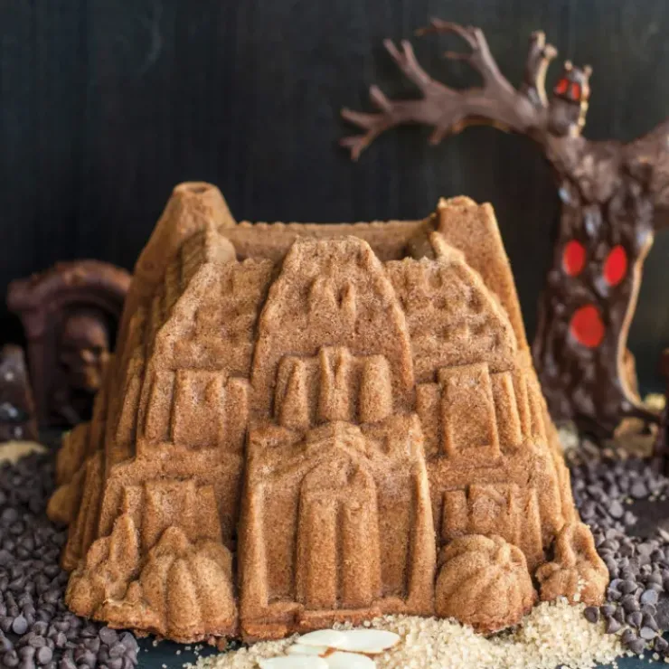 Sale NORDIC WARE Moule à Gâteau Bundt Maison Hantée Bronze