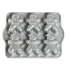 NORDIC WARE Moule à Gâteaux Bonhommes Pain d'Épices (x6) Silver