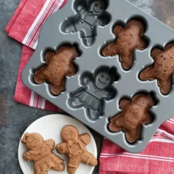NORDIC WARE Moule à Gâteaux Bonhommes Pain d'Épices (x6) Silver