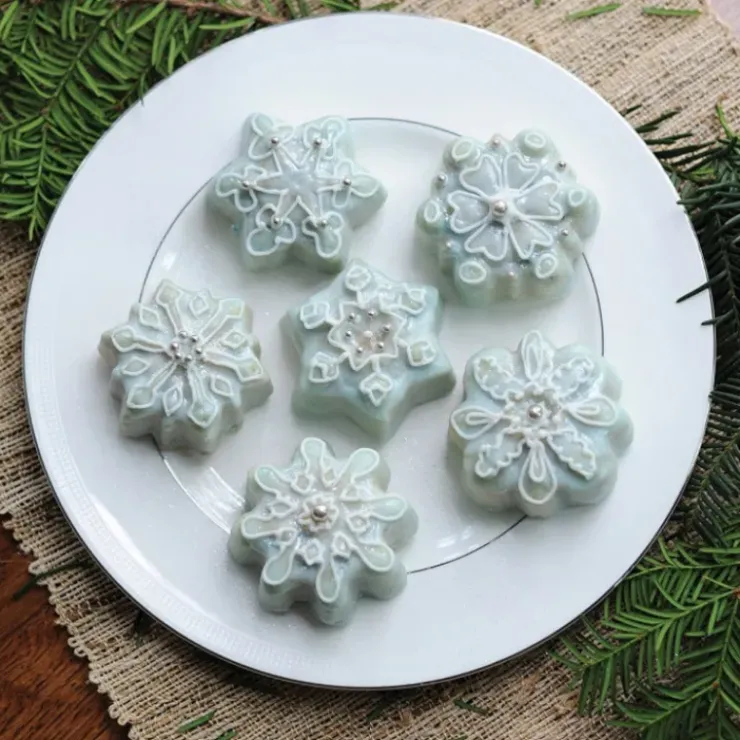 Online NORDIC WARE Moule à Gâteaux Flocons de Neige (x6) Silver