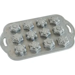 Clearance NORDIC WARE Moule à Gâteaux Flocons de Neige (x12) Silver