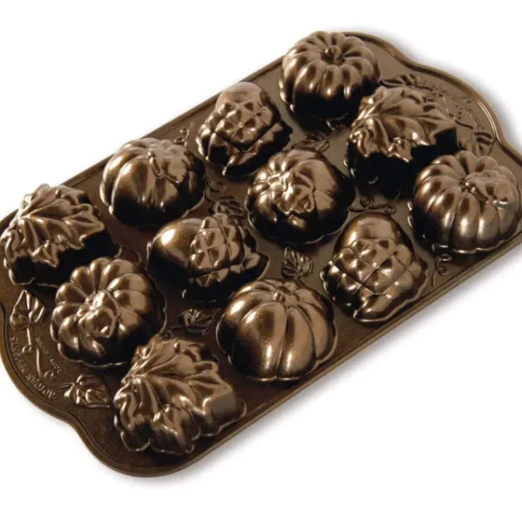 Online NORDIC WARE Moule à Gâteaux Gourmandises d'Automne (x12) Bronze
