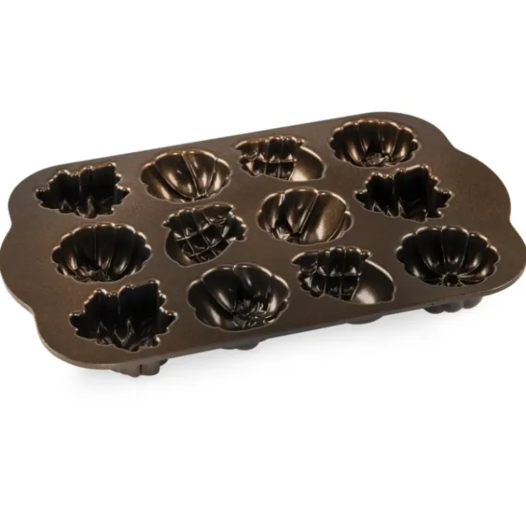 Online NORDIC WARE Moule à Gâteaux Gourmandises d'Automne (x12) Bronze