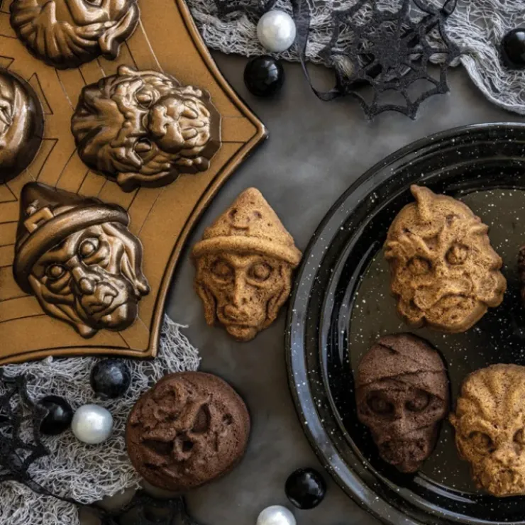 Discount NORDIC WARE Moule à Gâteaux Monstres (x8) Bronze