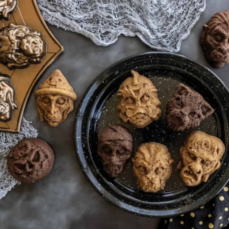 Discount NORDIC WARE Moule à Gâteaux Monstres (x8) Bronze