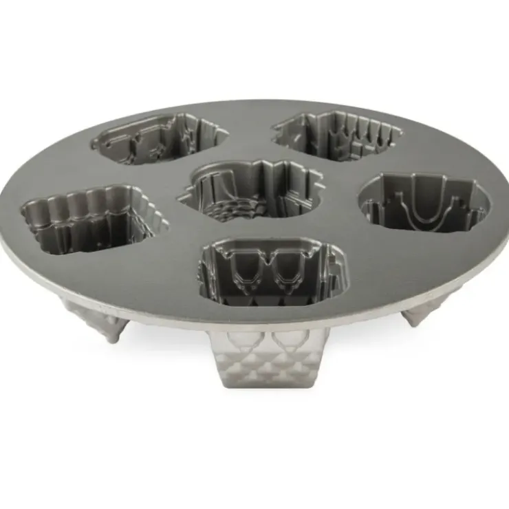 NORDIC WARE Moule à Gâteaux Petit Village (x6) Silver