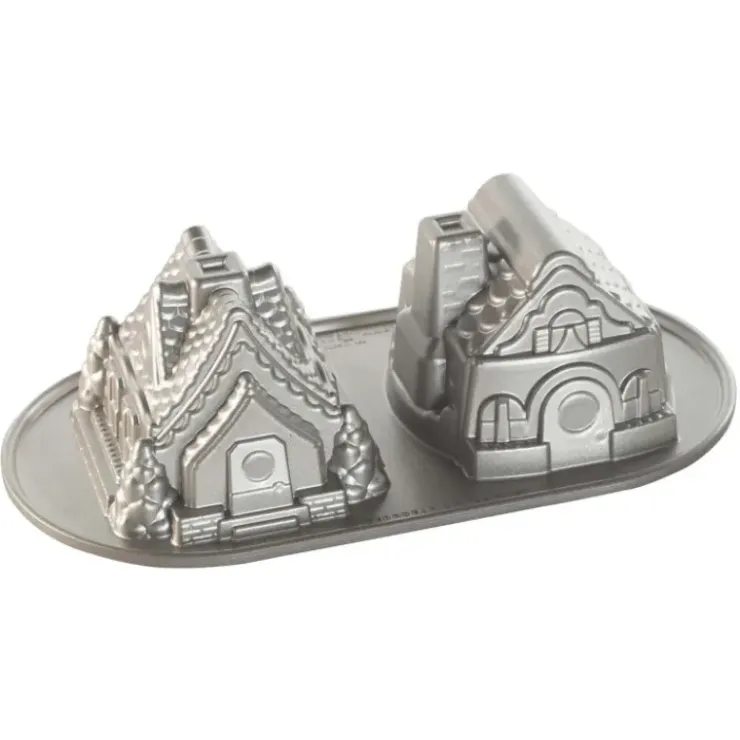 Clearance NORDIC WARE Moule à Gâteaux Petites Maisons (x2) Silver
