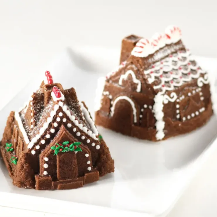 Clearance NORDIC WARE Moule à Gâteaux Petites Maisons (x2) Silver