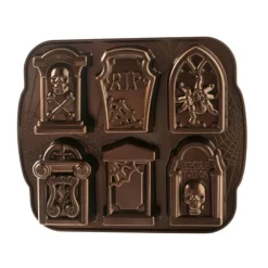 NORDIC WARE Moule à Gâteaux Pierres Tombales (x6) Bronze