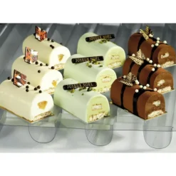 Outlet MATFER Moule 2 inserts ou mini Bûches 1/2 ronde Thermoformé (x10)