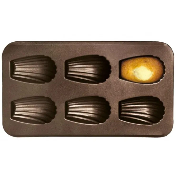 New GOBEL Moule 6 Madeleines XXL Anti-Adhésif
