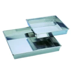 New MALLARD FERRIERE Moule à manqué Carré 14 x 14 cm Fer Blanc