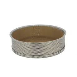 Clearance DE BUYER Moule à Manqué Rond Inox Perforé Amovible Ø 24 cm x H 6,5 cm