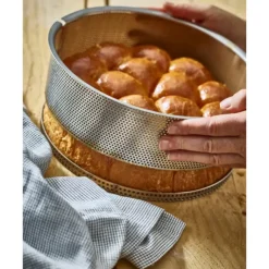 Clearance DE BUYER Moule à Manqué Rond Inox Perforé Amovible Ø 24 cm x H 6,5 cm