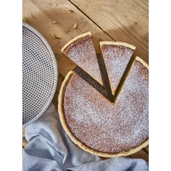 Clearance DE BUYER Moule à Manqué Rond Inox Perforé Amovible Ø 24 cm x H 6,5 cm