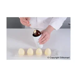 SILIKOMART Moule 5 Oeufs Silicone Ø 50 mm