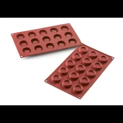 Best MALLARD FERRIERE Moule 15 Ronds avec Bords en Silicone