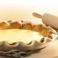 Best EMILE HENRY Moule à Tarte en Céramique Ø 33 cm Argile