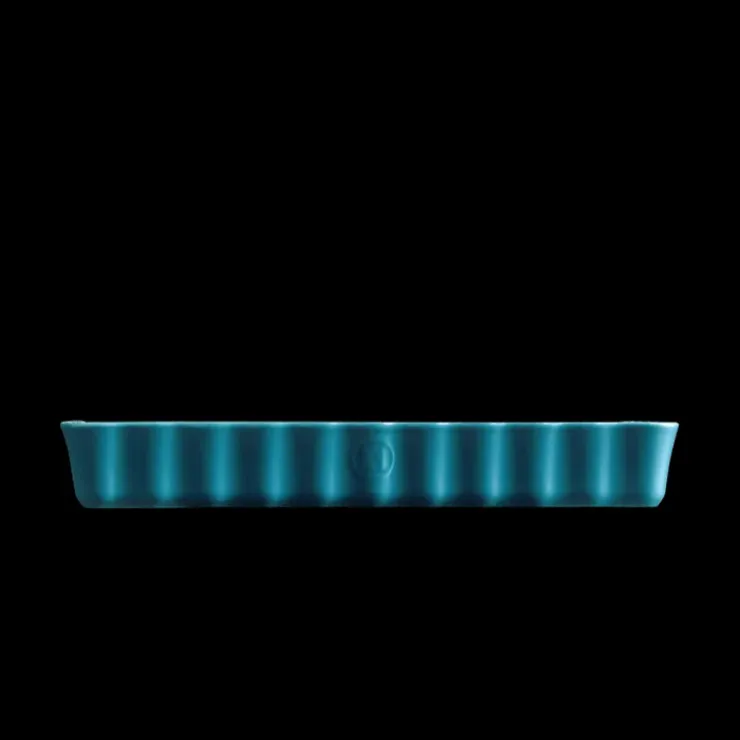 New EMILE HENRY Moule à Tarte Rectangulaire en Céramique 33,5 x 24 cm Calanque