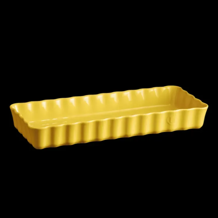 Clearance EMILE HENRY Moule à Tarte Rectangulaire en Céramique 15 x 36 cm Provence