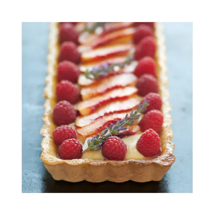 Clearance DE BUYER Moule Anti Adhésif Tarte Rectangle Fond Amovible 35,6 x 10,2 cm x H 2,7 cm