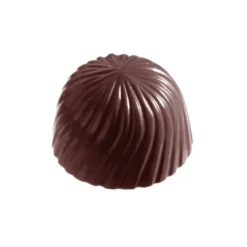 Best CHOCOLATE WORLD Moule Bonbon Chocolat Rond Strié (x32) empreintes