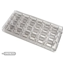 CHOCOLATE WORLD Moule Chocolat Aimanté Carré 2,4 cm (x24)